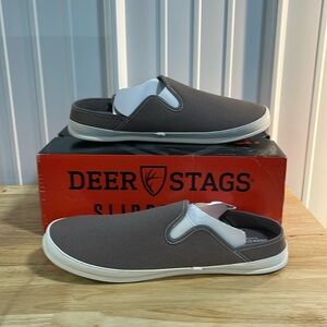 Deer Stags Spike Charcoal Canvas Womens Shoes Size 14